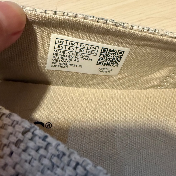 Toms Alpargata Classic; Fog Beachside Woven - Size 8.5 - Picture 9 of 9